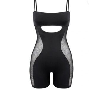 *NWT* LEAU Romper with Mesh Sides